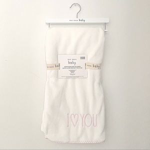 Rae Dunn I Love You Baby Blanket Throw